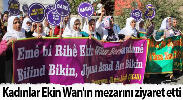 PKK'li Ekin Wan’ın mezarı ziyaret edildi