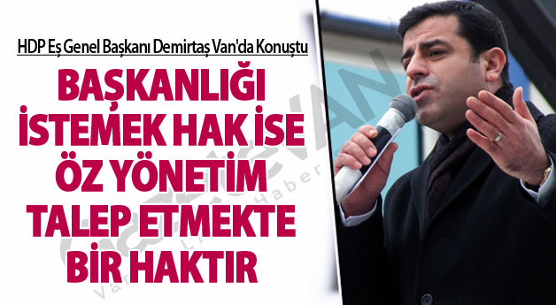 Demirtaş: Dokunulmazlık Bize Değil Size Lazım