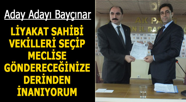 Aydın Bayçınar Ak Parti'den Aday Adayı