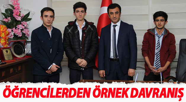 İpekyolu ilçesinin öğrencilerinden örnek  davranış