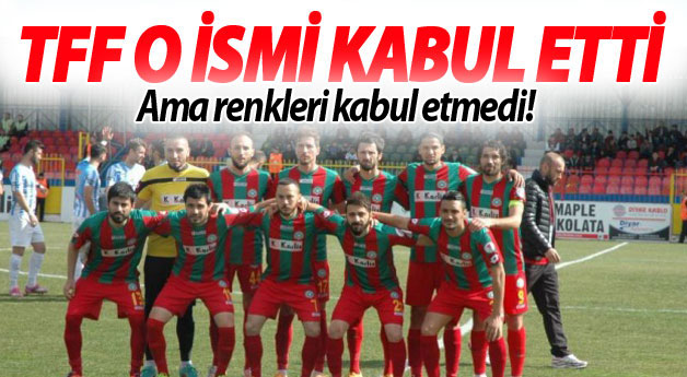 TFF Amedspor ismini kabul etti