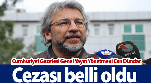 Can Dündar’ın cezası belli oldu