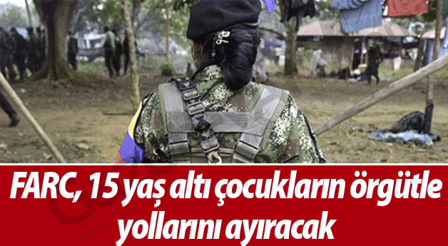 FARC, 15 yaş altı çocukların örgütle yollarını ayıracak