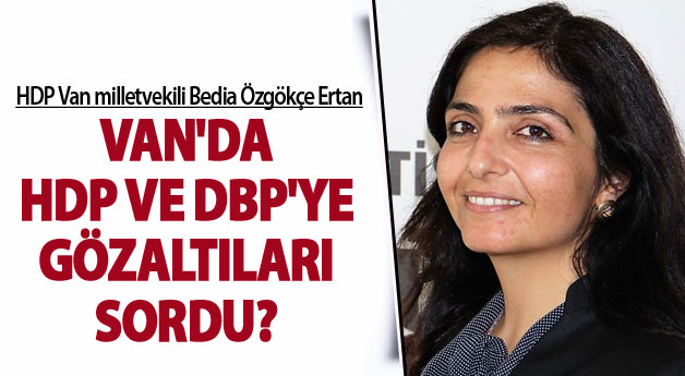 HDP Van milletvekili Ertan, Van'da HDP ve DBP'ye yönelik gözaltıları sordu?