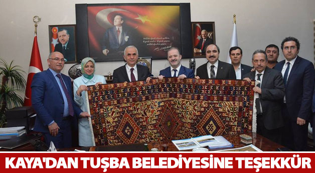 Kaya'dan Tuşba Belediyesine Teşekkür