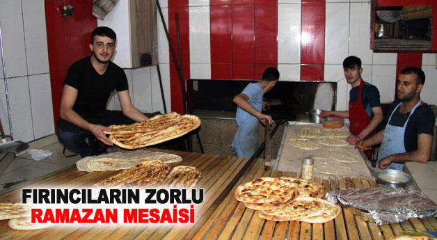 Fırıncıların zorlu Ramazan mesaisi