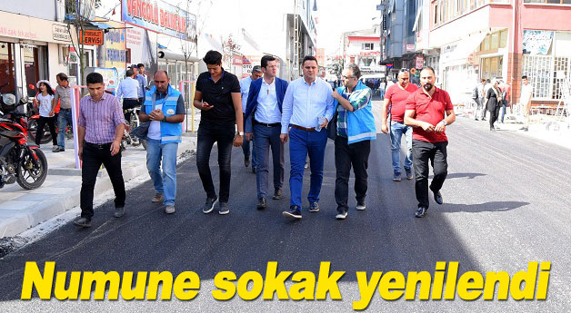 Numune sokak yenilendi