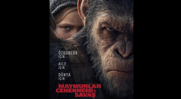  Maymunlar Cehennemi: Savaş (Bilimkurgu, Aksiyon, Macera)