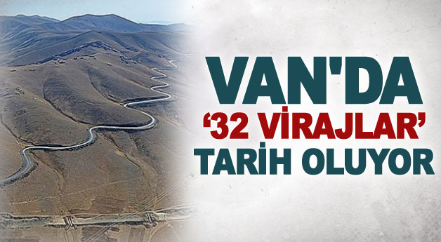 Van-Hakkari karayolu üzerinde bulunan 32 viraj...