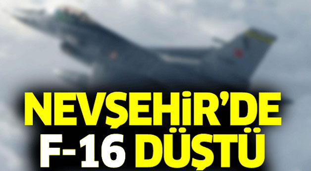 Nevşehir'de askeri uçak düştü!