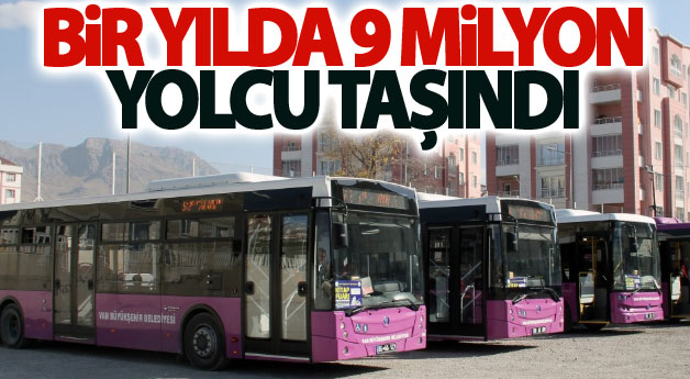 Belvan kart’la bir yılda 9 milyon yolcu taşındı 