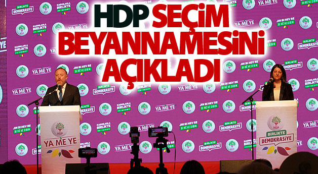 HDP Seçim Beyannamesini açıkladı