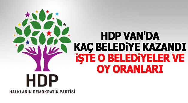 HDP'nin Van'da kazandığı ilçeler ve oy oranları?