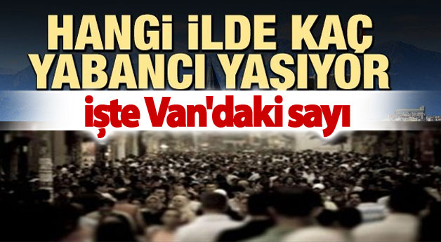 Hangi ilde kaç yabancı yaşıyor?işte Van'daki sayı