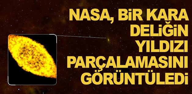 NASA bir kara deliğin yıldızı parçalamasını görüntüledi