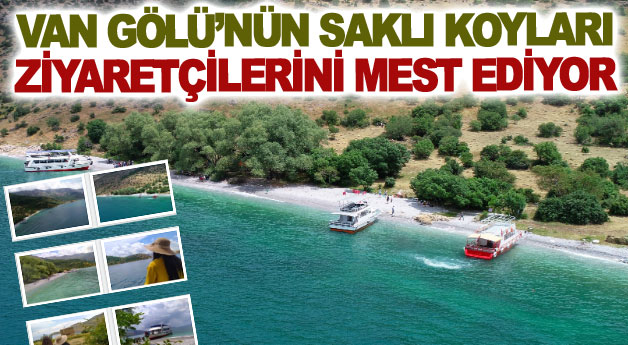 Van Gölü’nün saklı koyları ziyaretçilerini mest ediyor