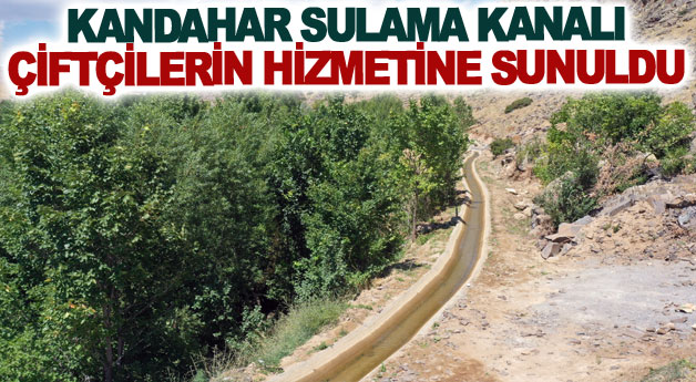 Kandahar sulama kanalı çiftçilerin hizmetine sunuldu