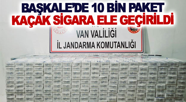 Başkale’de 10 bin paket kaçak sigara ele geçirildi