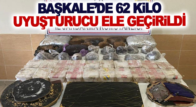 Başkale’de 62 kilo uyuşturucu ele geçirildi