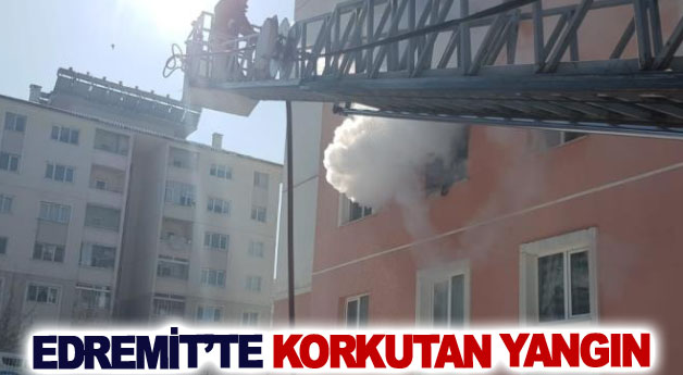 Edremit’te korkutan yangın