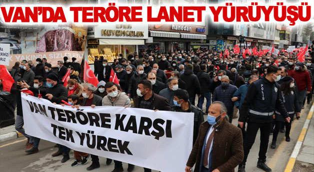 Van’da teröre lanet yürüyüşü