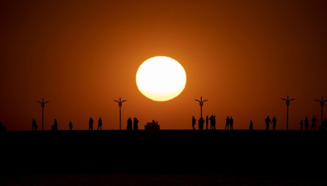 Türkiye'nin en doğusu Van'da eşsiz gün batımı