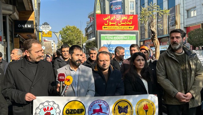 DBP'ye yönelik operasyonlar Van'da protesto edildi