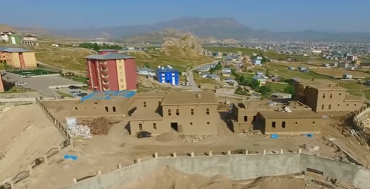 Tarihi Van Evleri havadan görüntülendi (Tuşba - Kalecik)