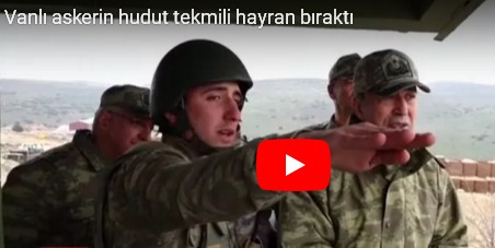 Vanlı askerden hudut tekmili (VİDEO)